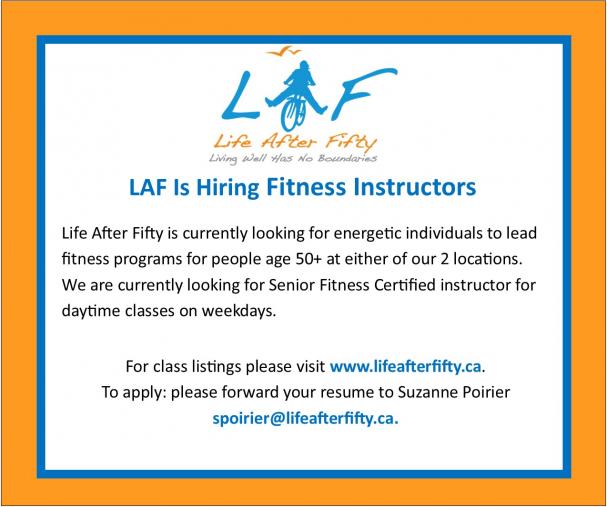 HIRING: Fitness instructor